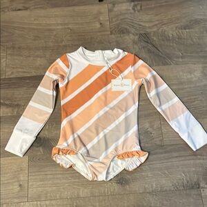 Oopsie Daisy retro wide Striped Kids Swimwear